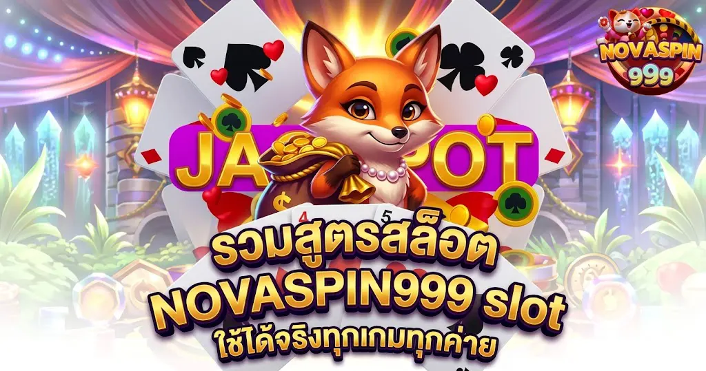 รวมสูตรสล็อต NOVASPIN999 slot ใช้ได้จริงทุกเกมทุกค่าย
